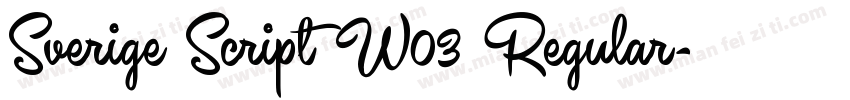 Sverige Script W03 Regular字体转换